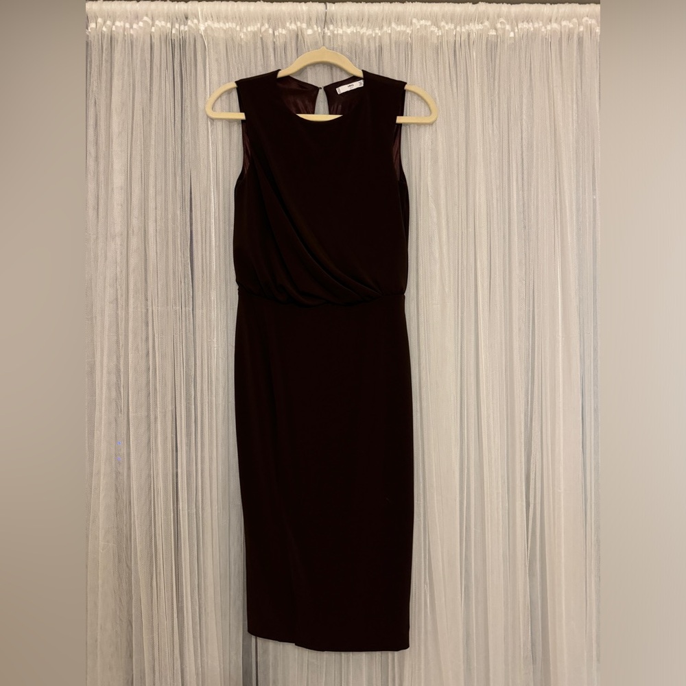 MNG Suit Open-Back Dress | Color: Wine/Burgundy | Size: 2